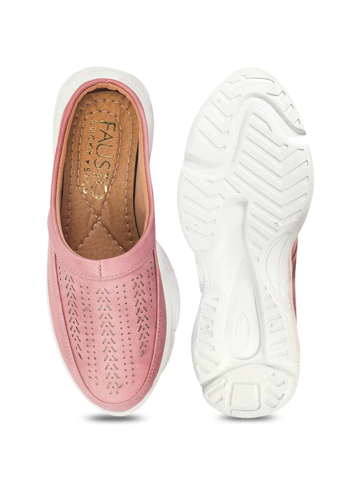 Fausto Women's Pink Mule Shoes