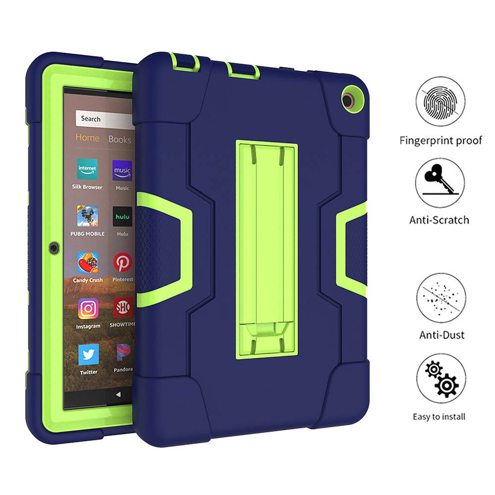 Mignova for Amazon Fire HD 8 2020 Case, Fire HD 8 Plus Case Heavy Duty Drop-Proof Shock-Proof Rugged Hybrid Case with Kickstand for Amazon Fire HD 8 2020 / Fire HD 8 Plus Tablet 10th Gen 2020
