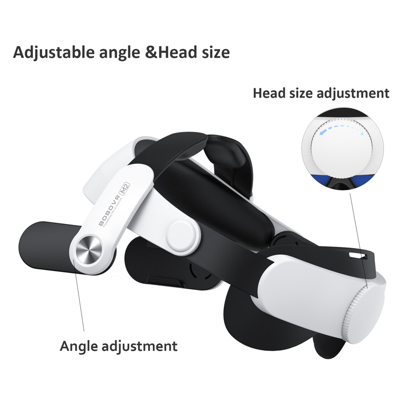 BOBOVR M2 Strap For Oculus Quest 2 Halo Strap Protective Case Soft Silicone Handle Grip Cover Set For Oculus Quest2 Accessoires