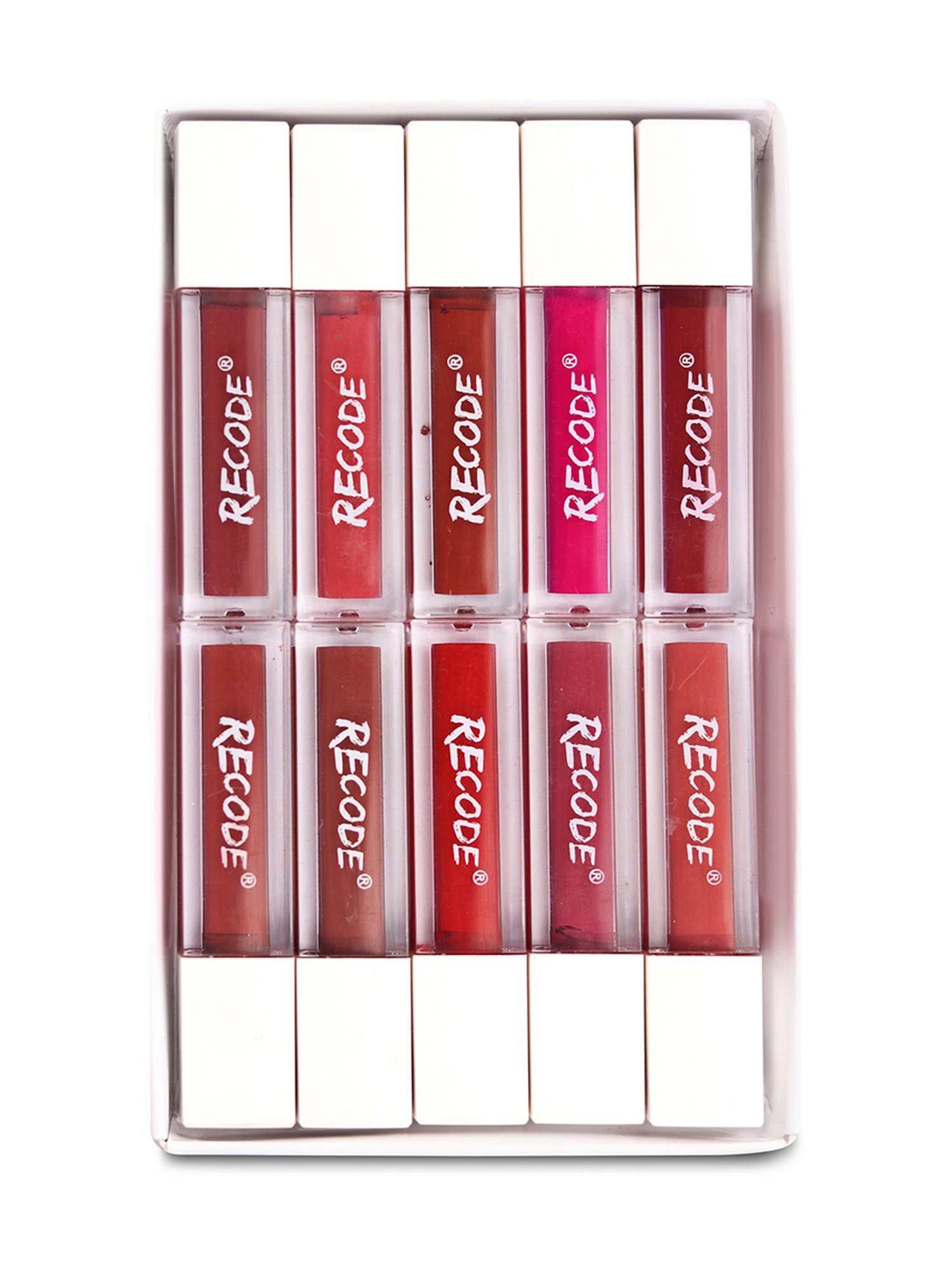 Recode Silky Matte Mini Liquid Lipstick - Pack of 10