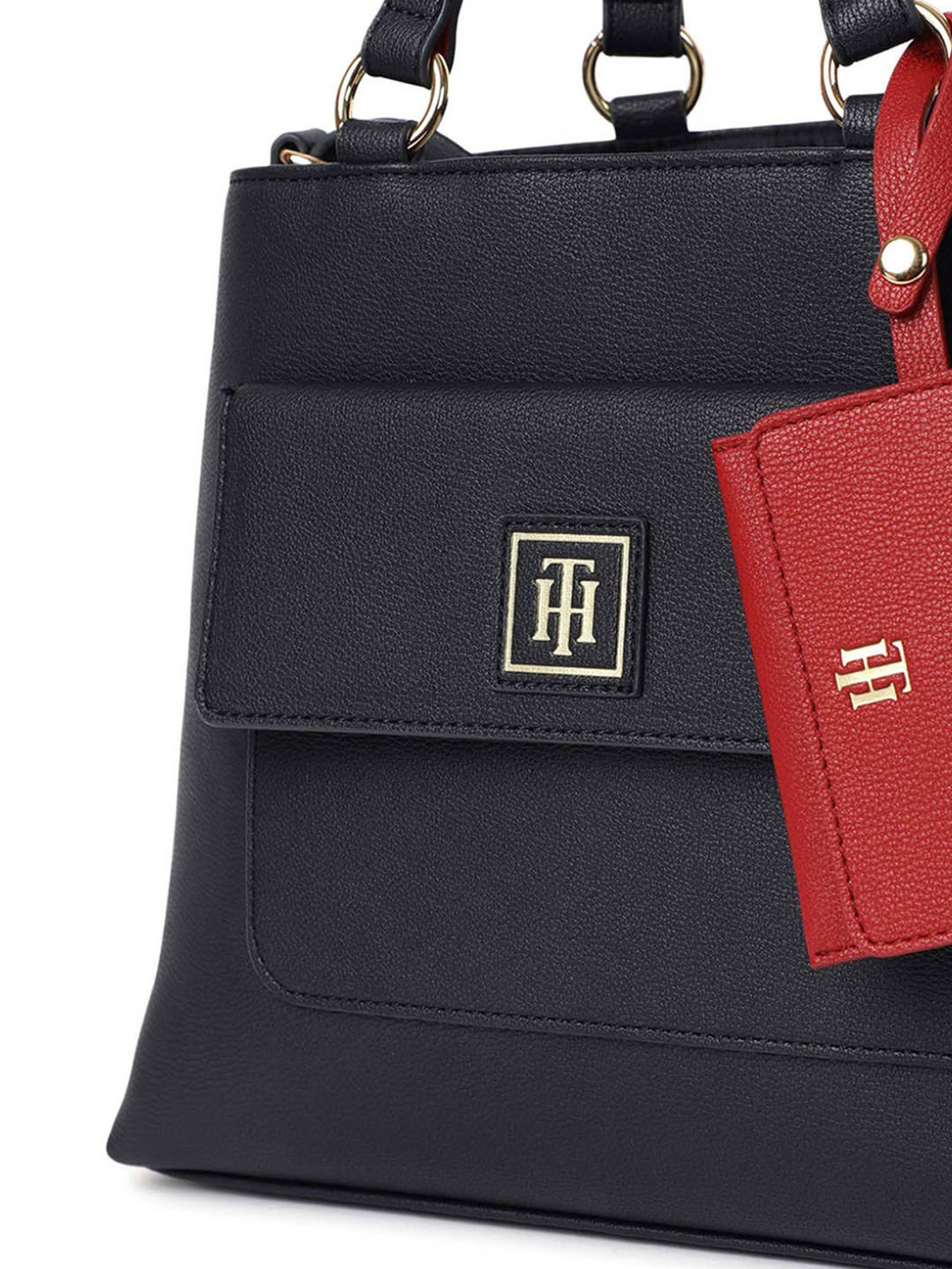 TOMMY HILFIGER Blue LUCILLE II Bowler Bag