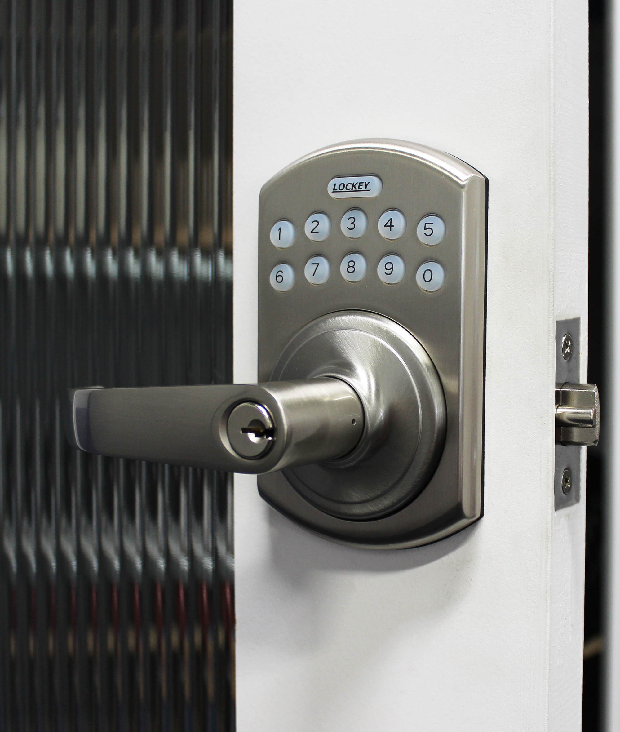 LockeyUSA E995OIL Electronic Lever Lock, Oil-Rubbed Bronze