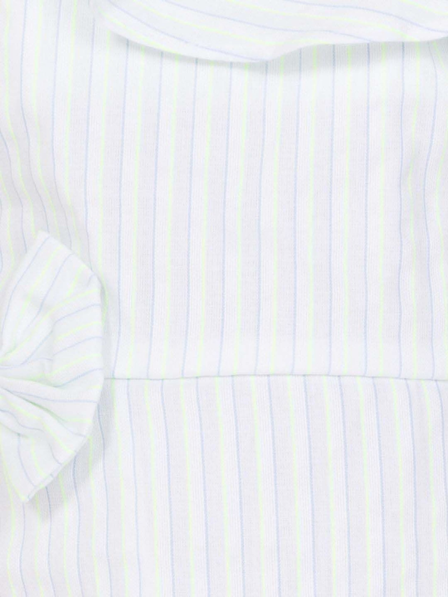 Peppermint Girls Teal Cotton Striped Dress