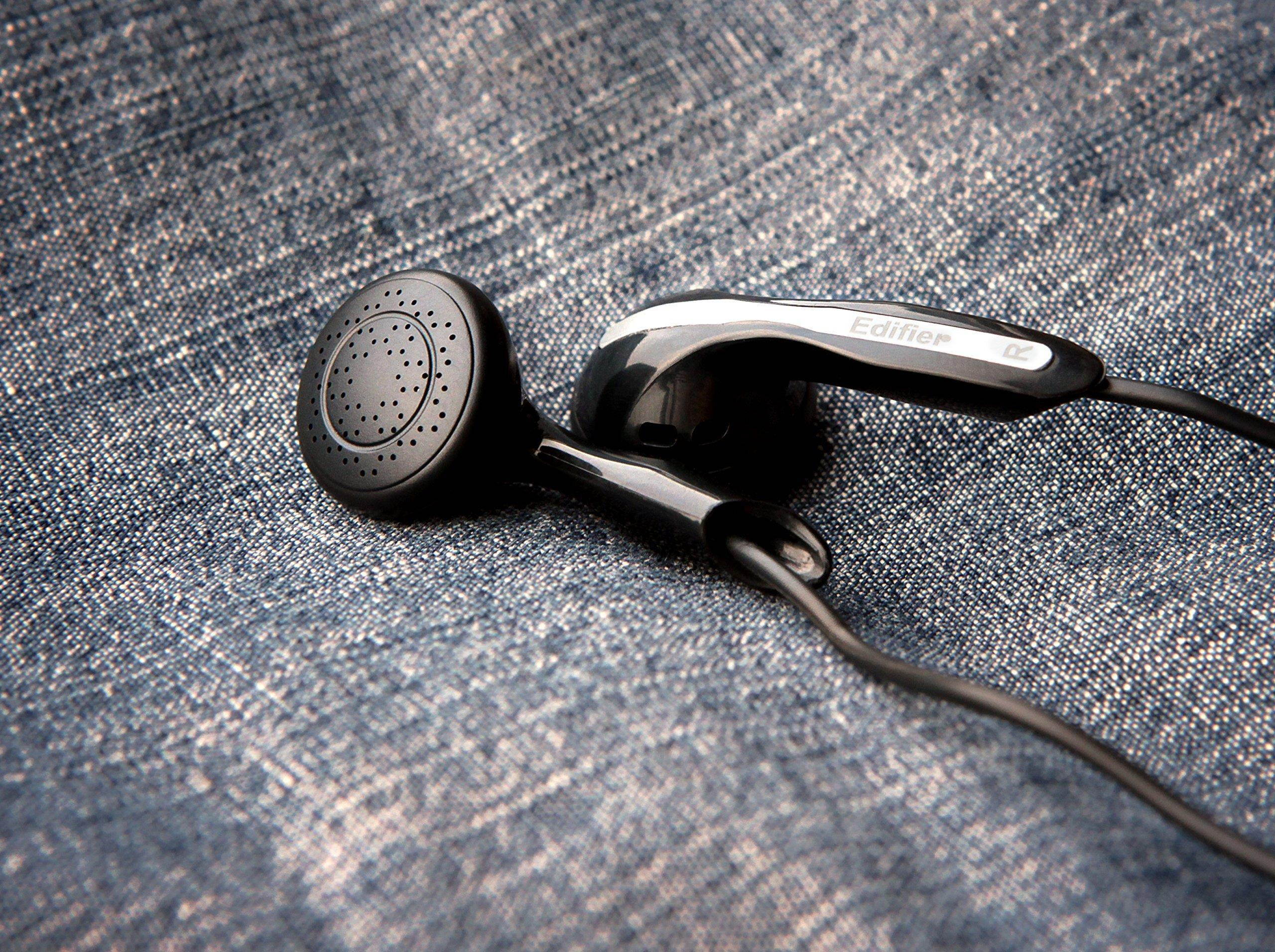 Edifier H180 Headphones Hi-Fi Stereo In Ear Earphones Durable Cord Classic Ear Buds Black, White