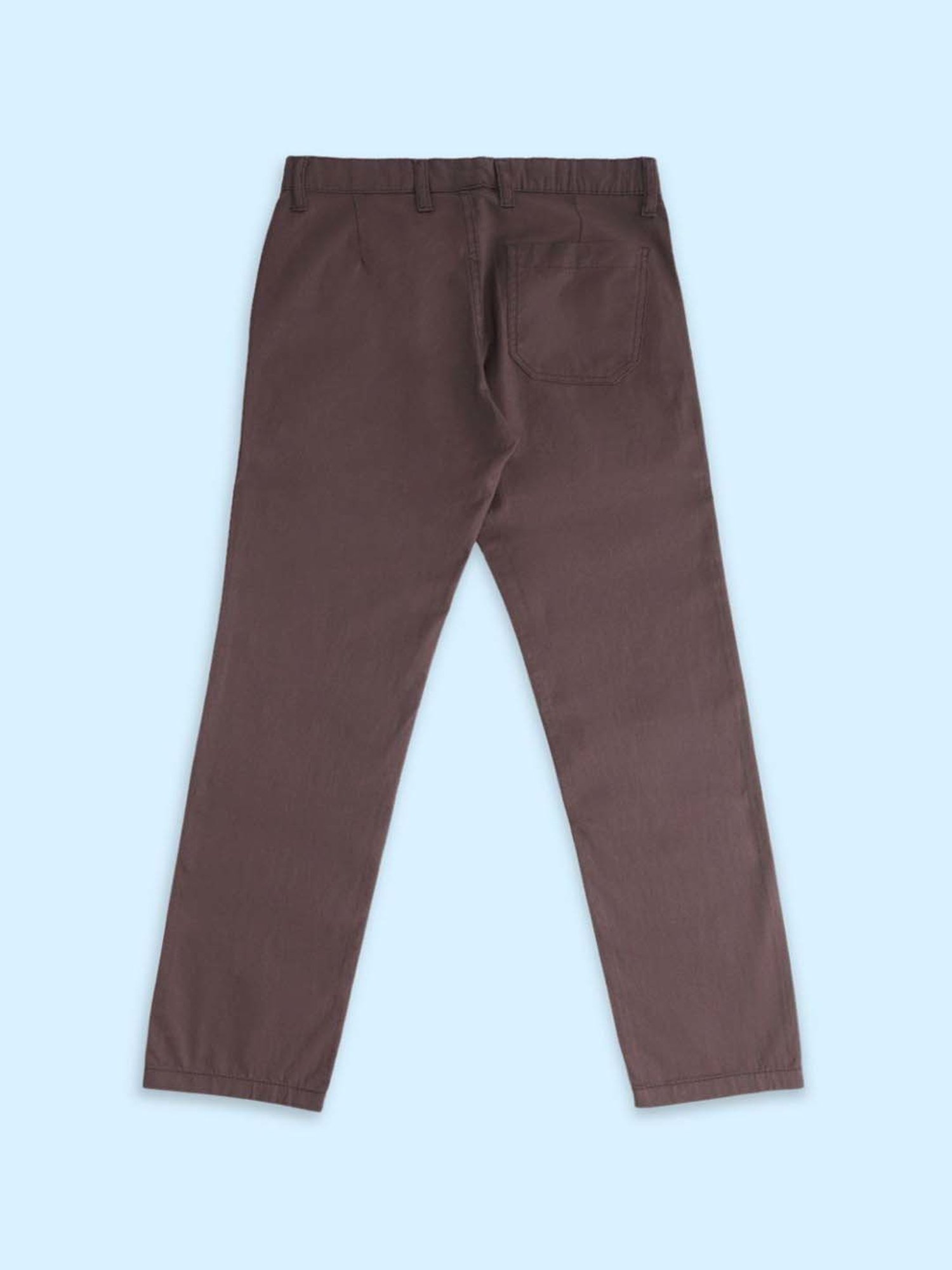 Pantaloons Baby Boys Blue Cotton Regular Fit Trousers