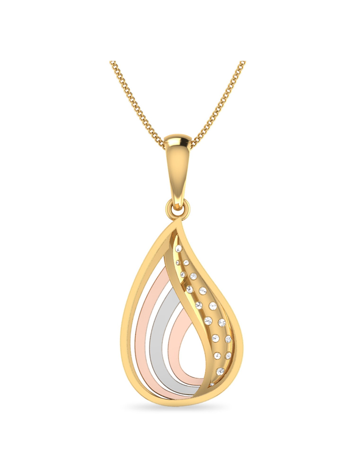 PC Jeweller Dalon 18k Gold Pendant without Chain for Women