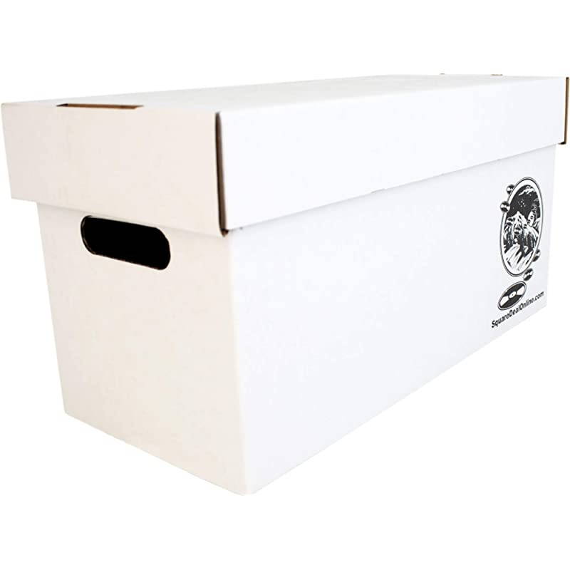 45rpm Vinyl Record Storage Box Sturdy Cardboard with Removable Lid Holds up to 200 Records 10 Boxes 07BC09