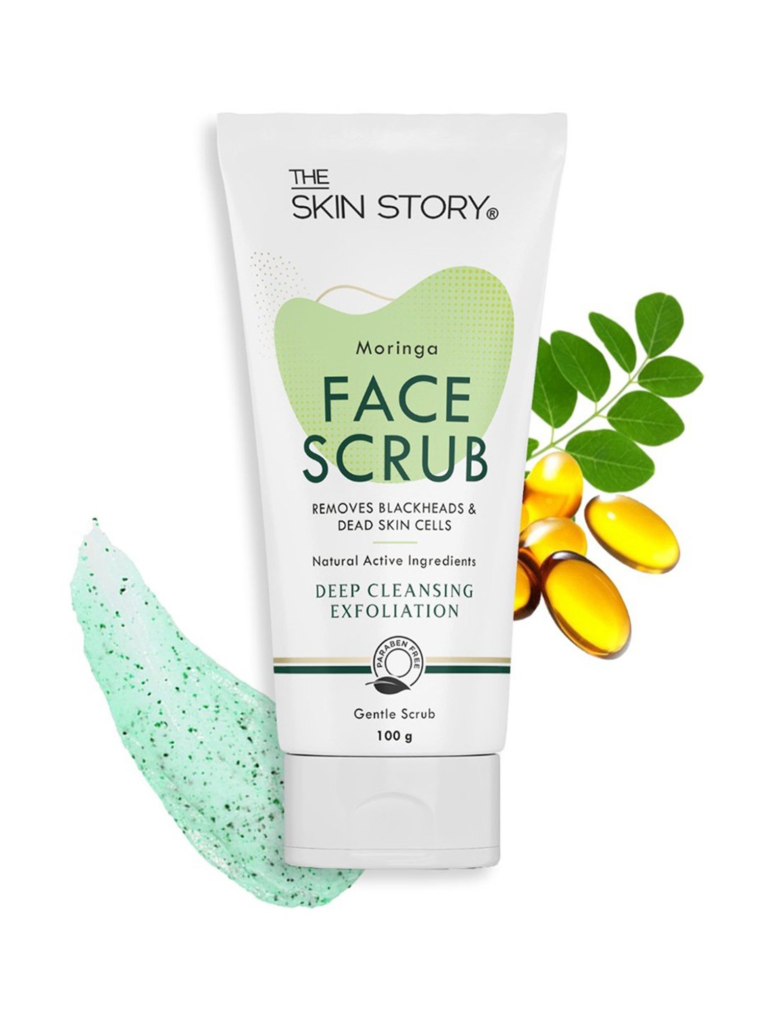 The Skin Story Moringa Deep Cleansing Exfoliation Face Scrub - 100 gm