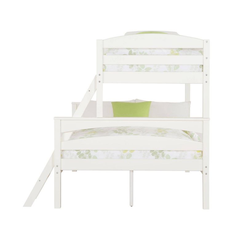 Twin over Full Brady Wood Bunk Bed Frame for Kids' White - Dorel Living