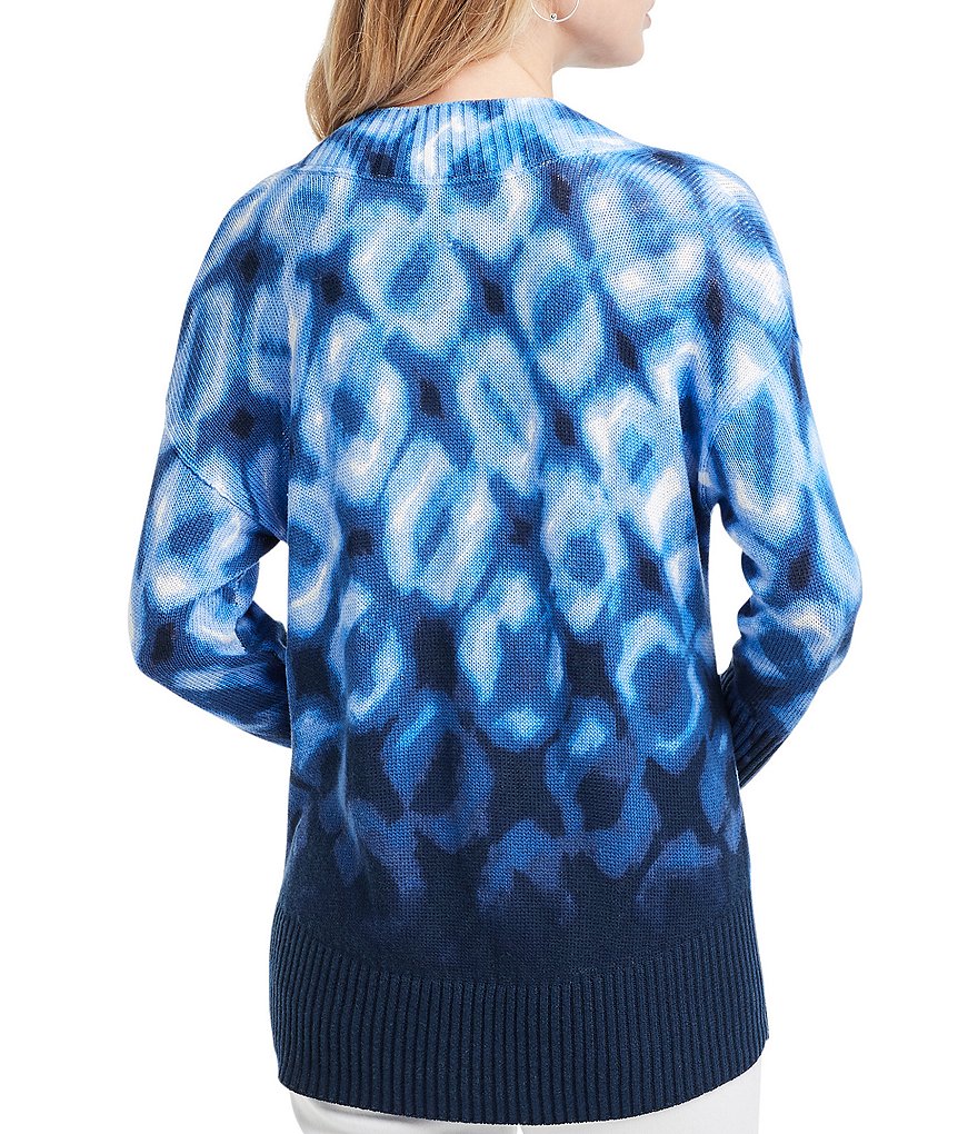 NIC + ZOE Shibori Bracelet Drop Shoulder Sleeve Sweater
