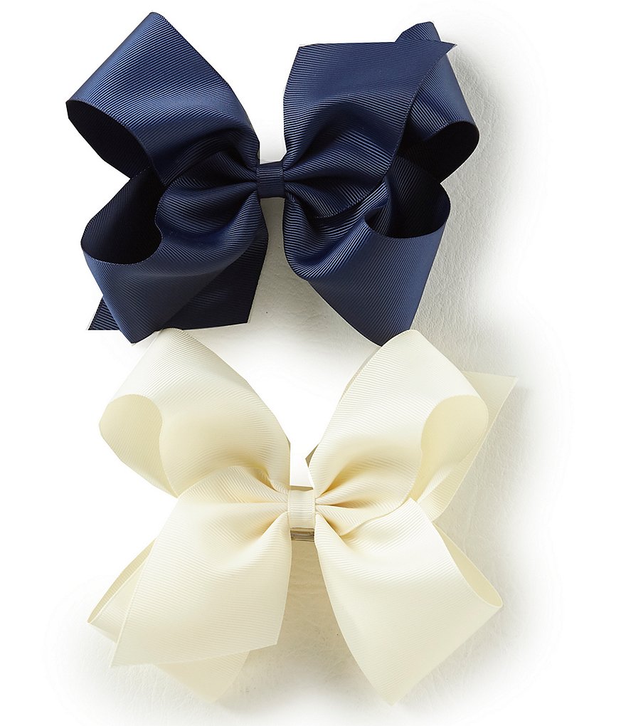 Copper Key Girls Grosgrain King Bows 2-Pack