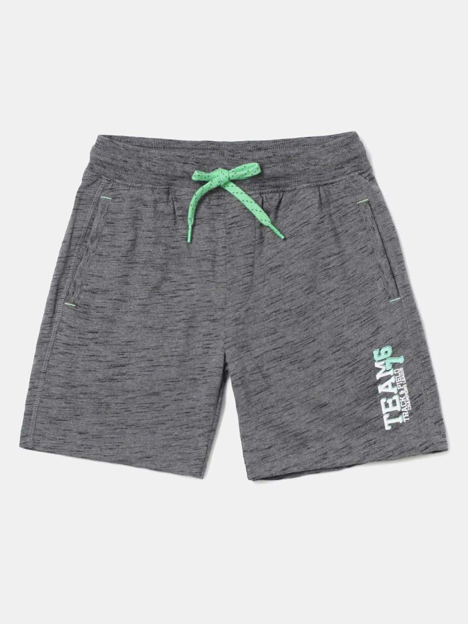 Jockey Kids Deep Grey Textured Shorts
