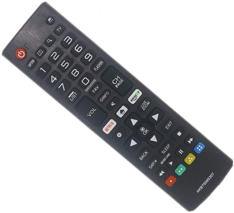 Aurabeam AKB75095307 Replacement TV Remote Control Netflix and Amazon Buttons for/fit LG 32LJ550BUA 32LJ550B-UA 32LJ550BUB 32LJ550MUB 32LJ550M-UB 43LJ5500 43LJ5500UA 43LJ5500-UA Televisions