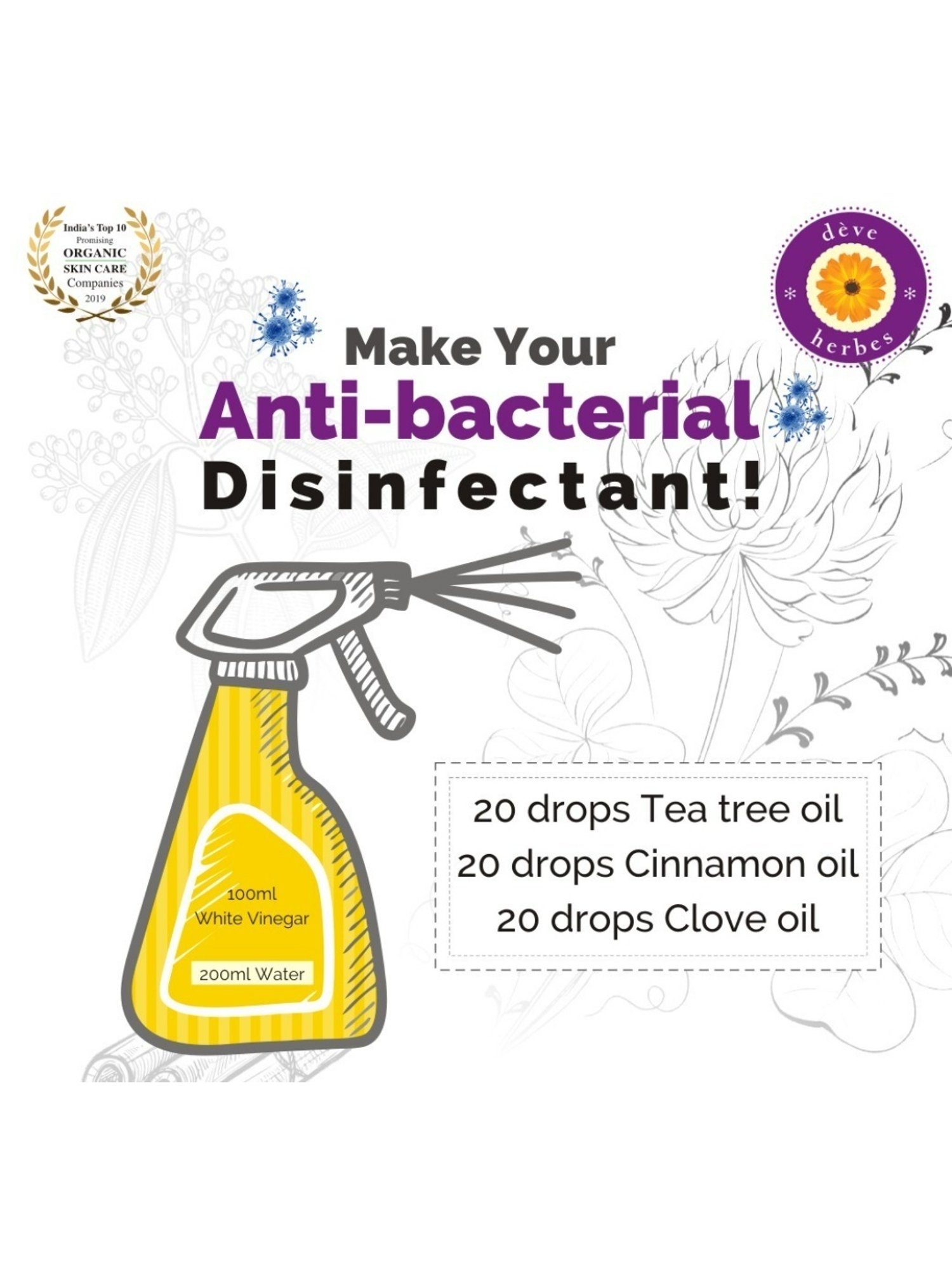 Deve Herbes Pure Cucumber Oil with Glass Dropper - 10 ml