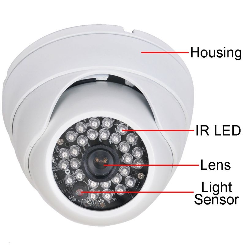 VideoSecu 2 Pack Built-in 1/3 inch SONY Effio CCD IR Day Night Outdoor Security Camera 600TVL Wide Angle View with 2 Cables and Powers BTU