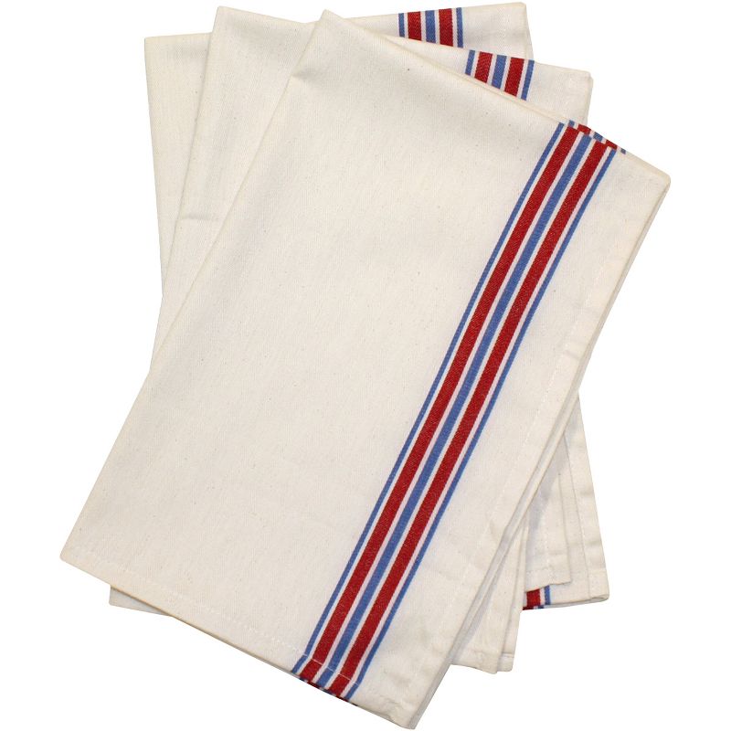 Aunt Martha's Stitch 'Em Up Retro Stripe Towels 18"X28" 3/Pk-Americana Stripe