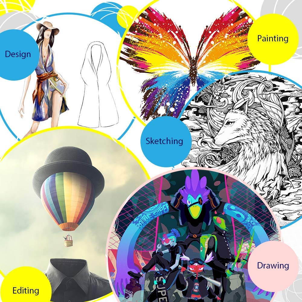 XP-PEN Artist22 Pro Drawing Pen Display 21.5 Inch Graphics Monitor 1920x1080 FHD Digital Drawing Monitor Adjustable Stand PN02S Stylus (8192 Pressure Sensitivity)