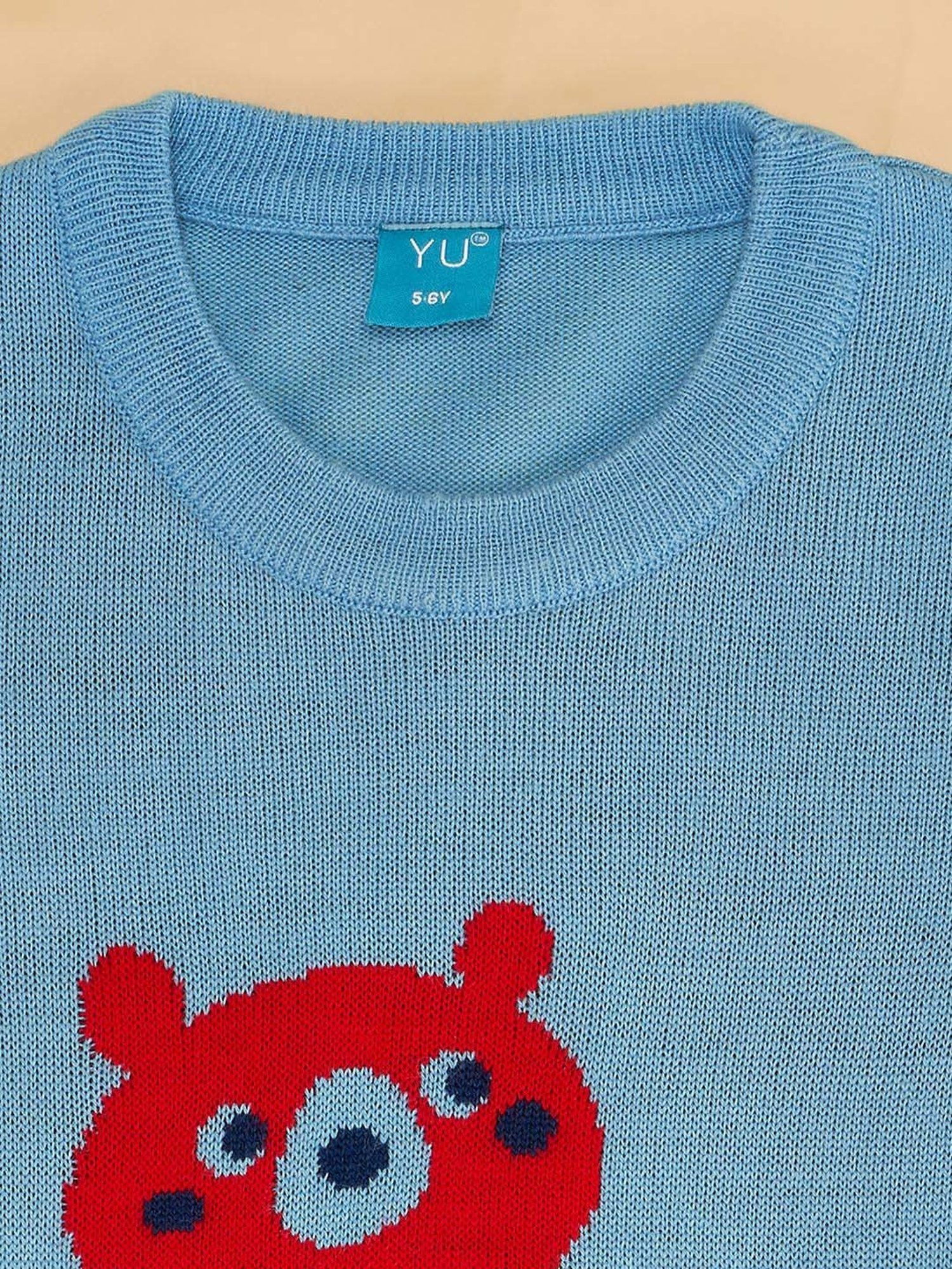 U.S. Polo Assn. Kids Black Self Design Sweater