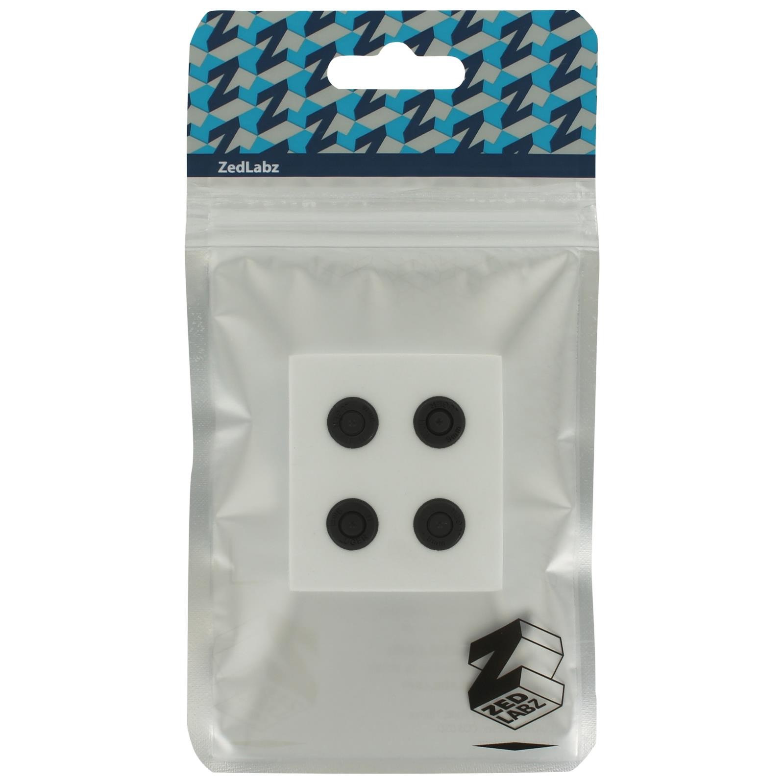 ZedLabz aluminum metal action bullet button set for Sony PS4 controllers - jet black