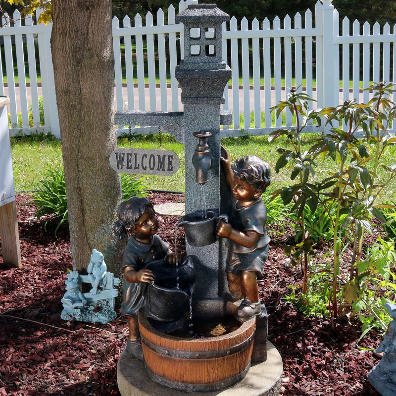 Ceramic Cascading Vines Garden Fountain - Acorn Hollow