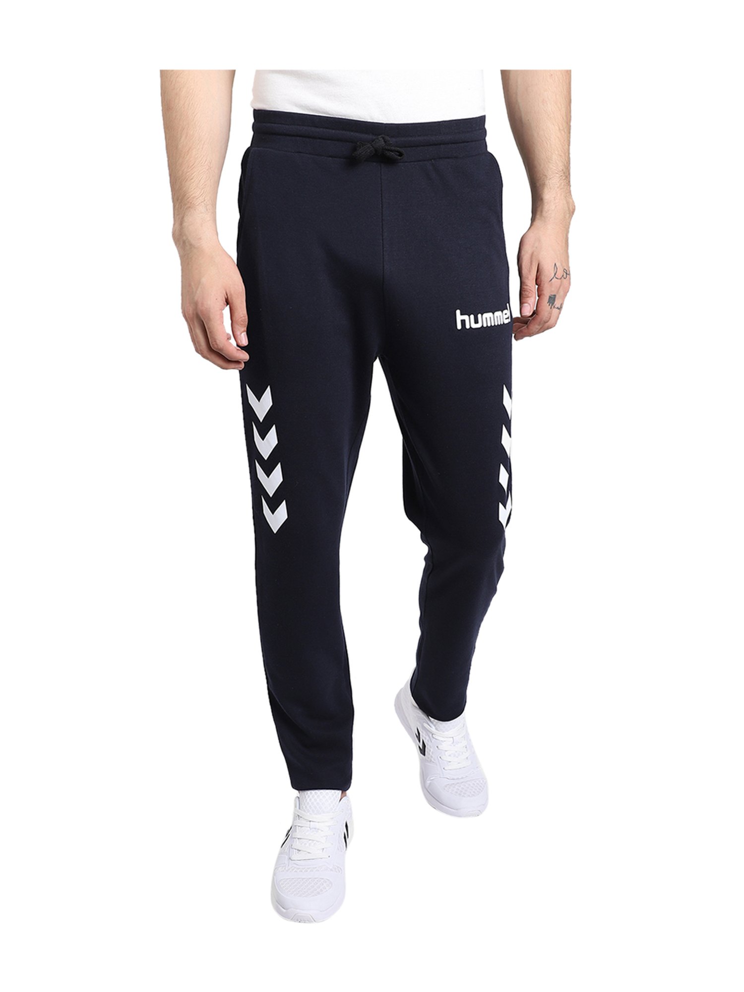 Hummel Navy Cotton Track Pants