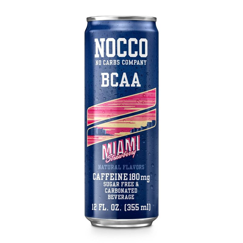 NOCCO BCAA Miami Carbonated Beverage - 12 fl oz Can