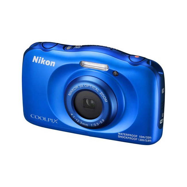 Nikon COOLPIX W150 Waterproof Digital Camera (Blue) Intl Model