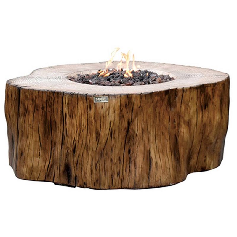 Manchester 42" Natural Gas Fire Pit Outdoor Backyard Patio Heater - Elementi