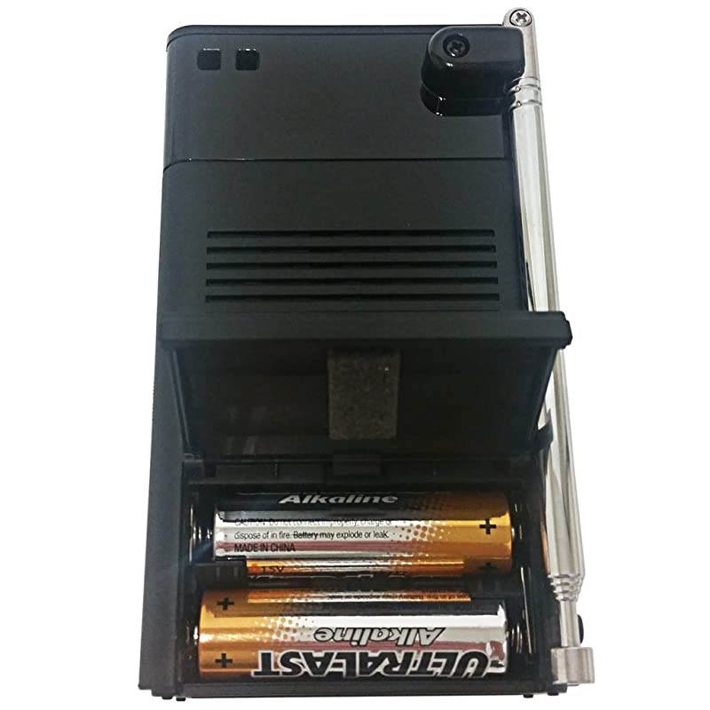 ICFP26 Portable AMFM Radio Black Bundles Battery Bundle