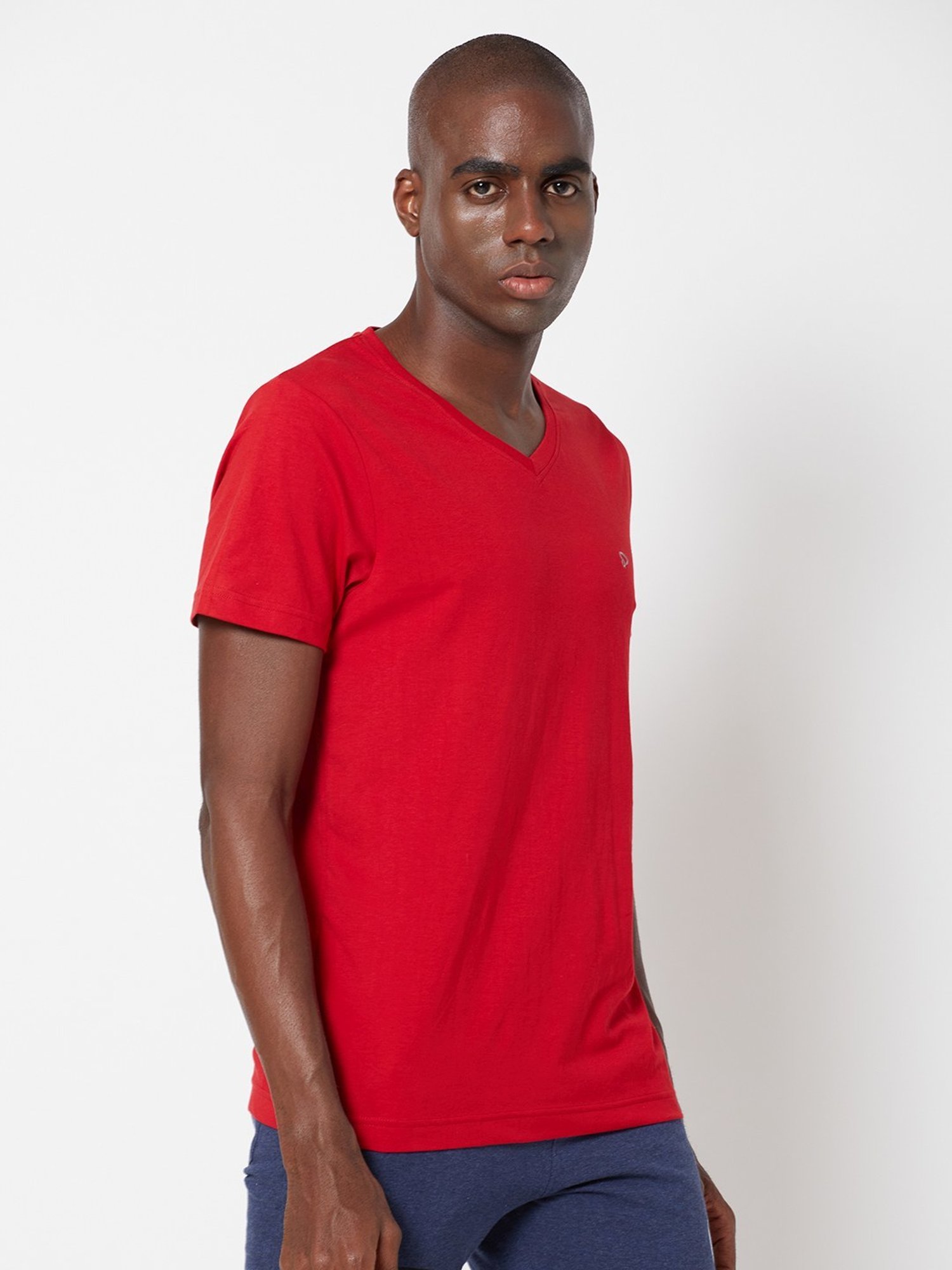 Sporto Blood Red Regular Fit T-Shirt