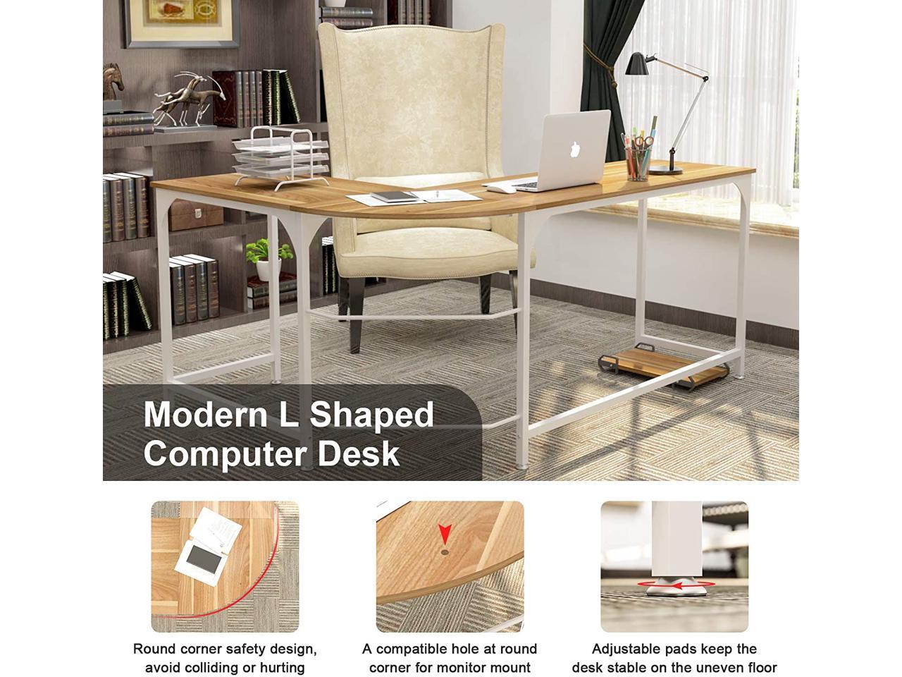 Gaming Computer Desks for Home Office PC Workstation Table,Black