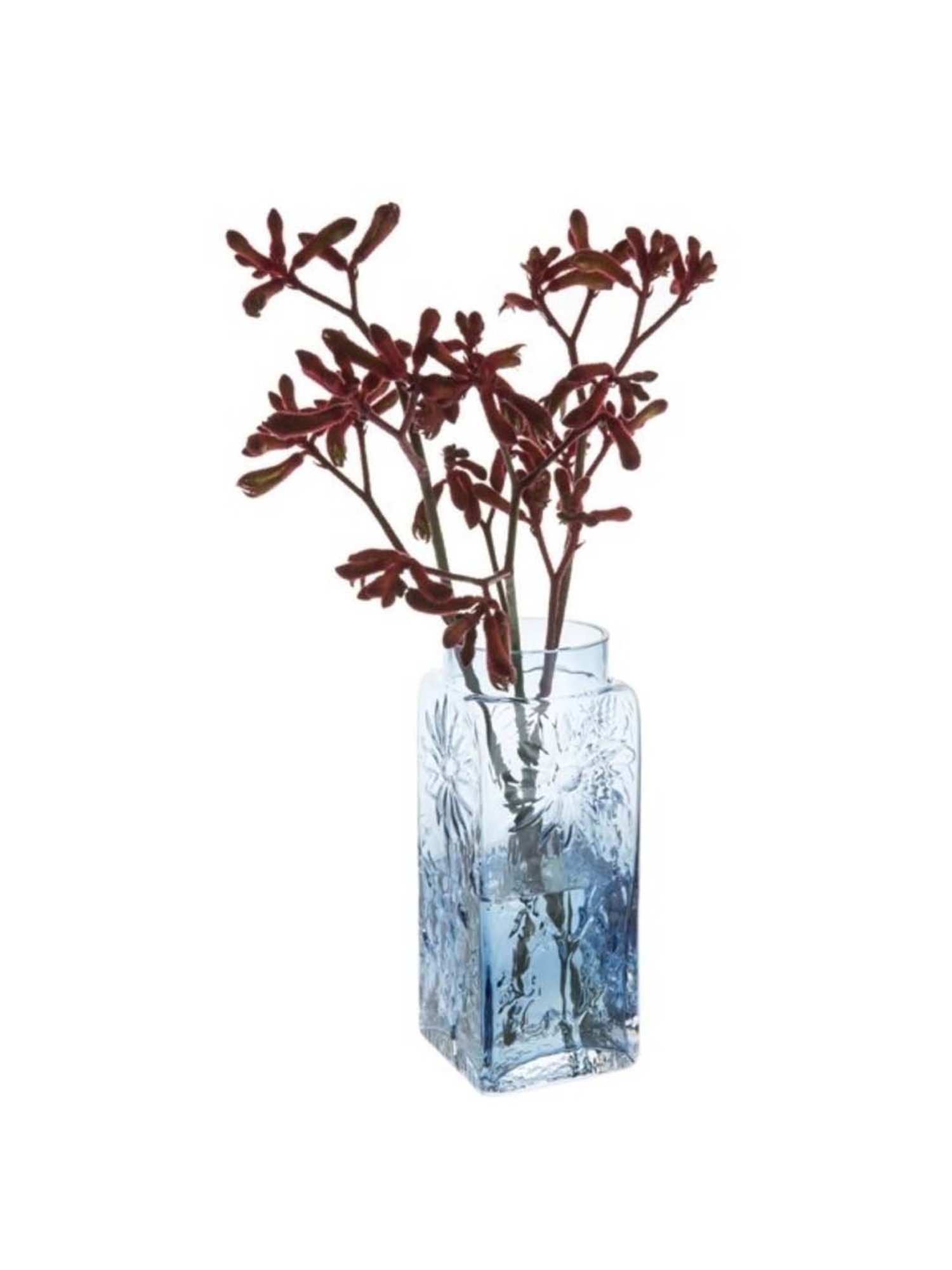 Dartington 'Marguerite' Blue Glass 7 cm Flower Vase - Set of 1