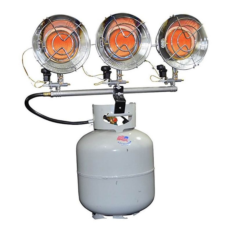 Mr. Heater 45000 BTU 3 Tank Top Burner Spark Ignition Outdoors Propane Heater