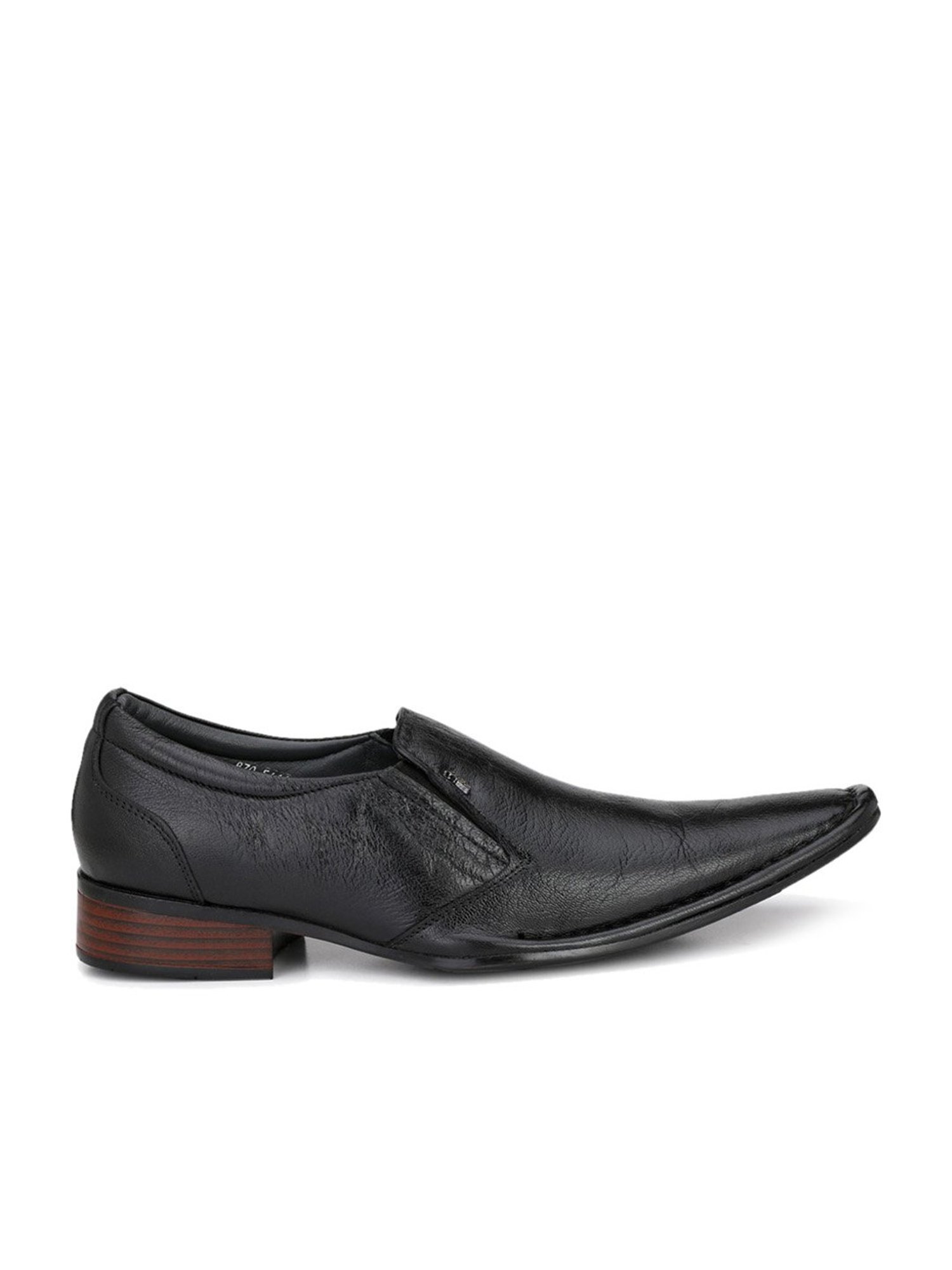 Hitz Men's Black Formal Slip-ons