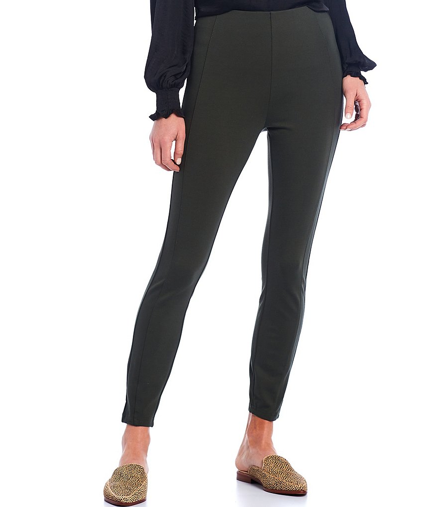 Gibson & Latimer High Rise Seamed Front Pull-On Ponte Leggings