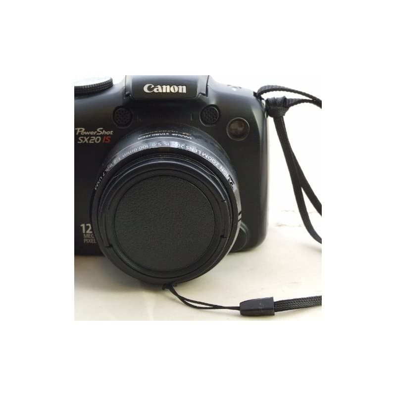 Lens Cap with String Leash Strap for Canon Powershot SX10IS SX10 SX20IS SX20 SX30 SX30IS Digital Camera Replacement