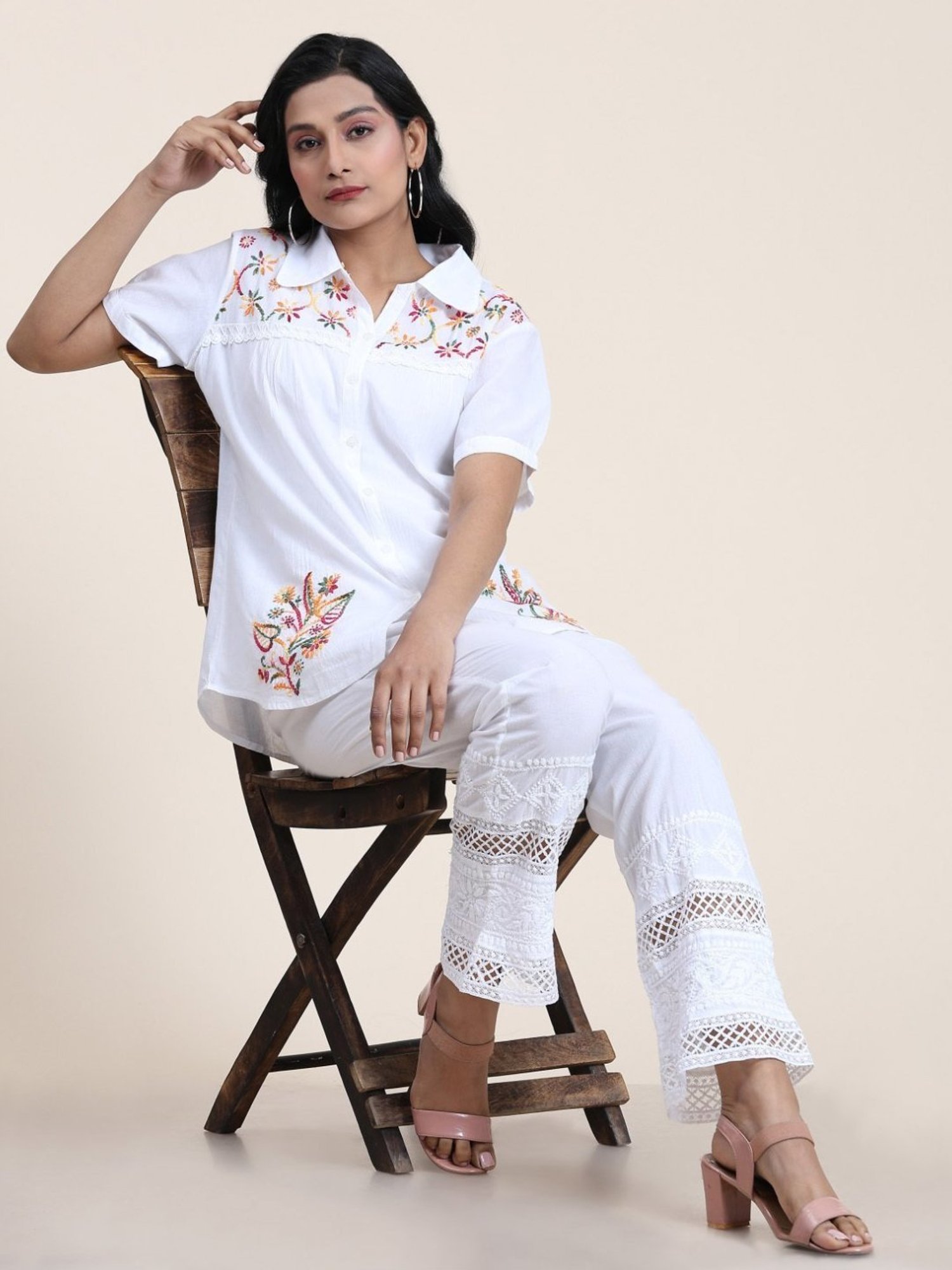 House Of Kari Hand Embroidery Chikankari Shirts