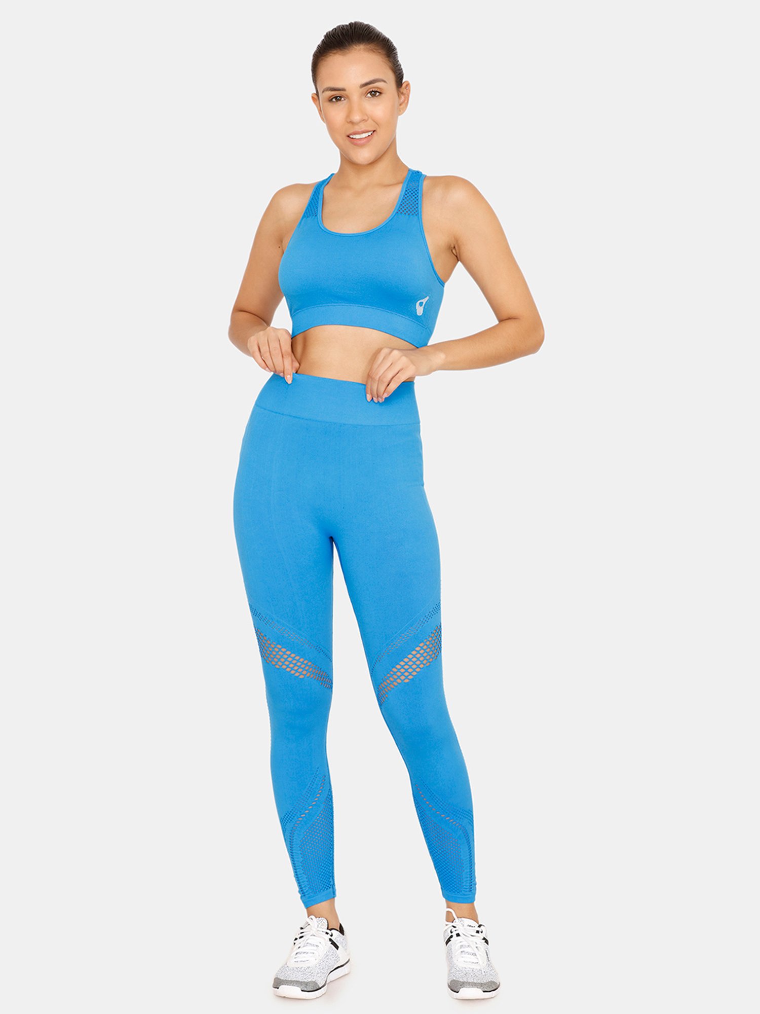 Zelocity by Zivame Blue Mid Rise Leggings