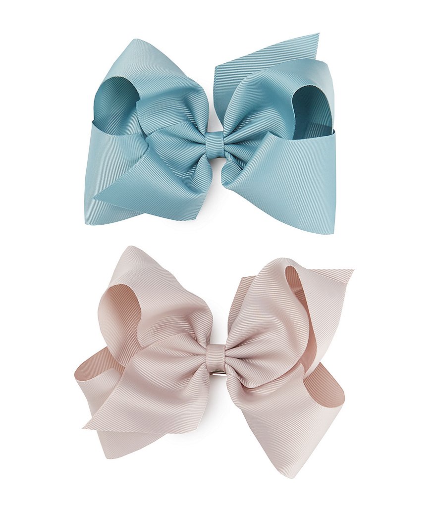 Copper Key Girls Grosgrain King Bows 2-Pack