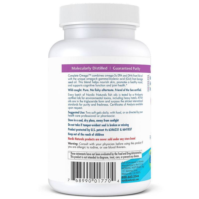 Nordic Naturals Complete Omega Softgels Dietary Supplement - 60ct