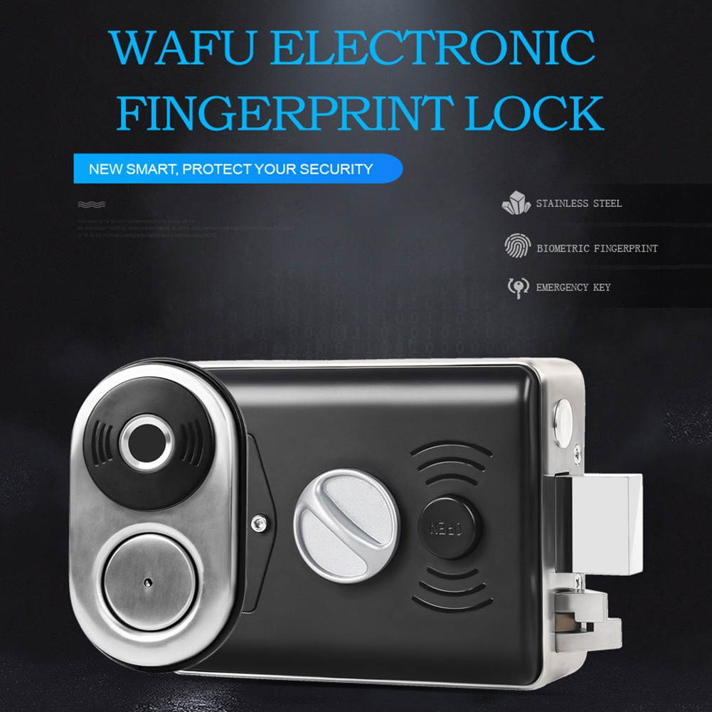 Smart Fingerprint Lock Door Entry Electronic Portable Home Office Easy Install (#B HF-014B Fingerprint)