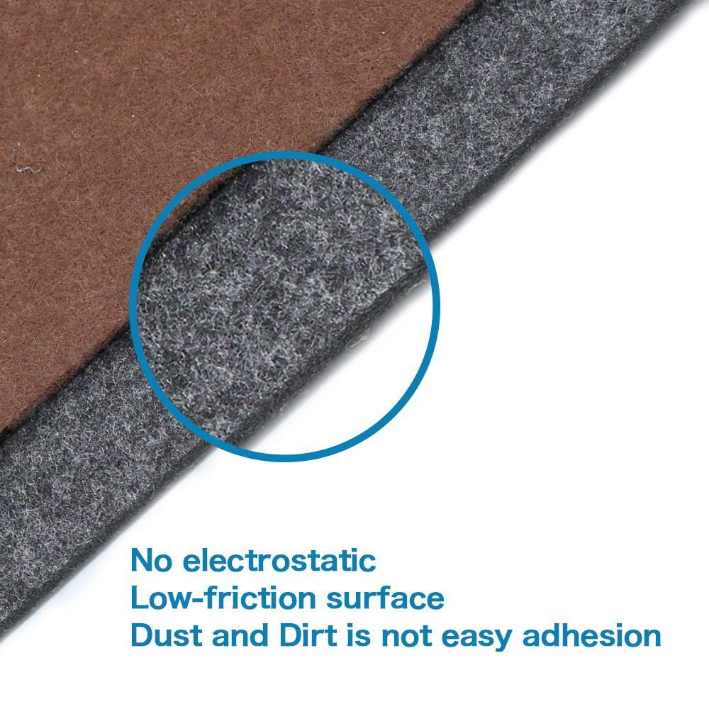 Jansicotek Professional Felt Mouse Pad 2 Layers XL Size 600x300MM Office Desk Mat Fashion Durable Computer Desk Mat Modern Table Felt with Pen Holder for Home Office Use