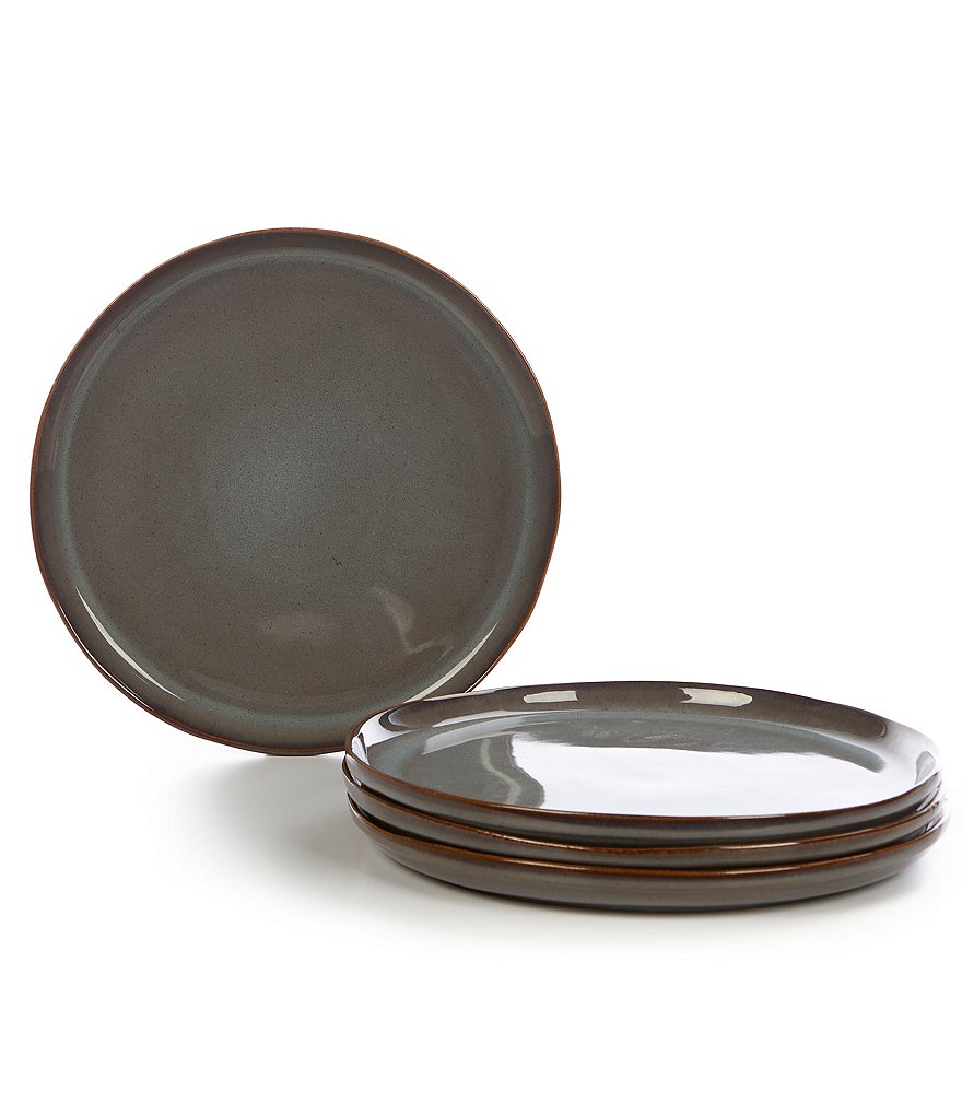 Noble Excellence Aurora Collection Glazed Dinner Plates, Set of 4