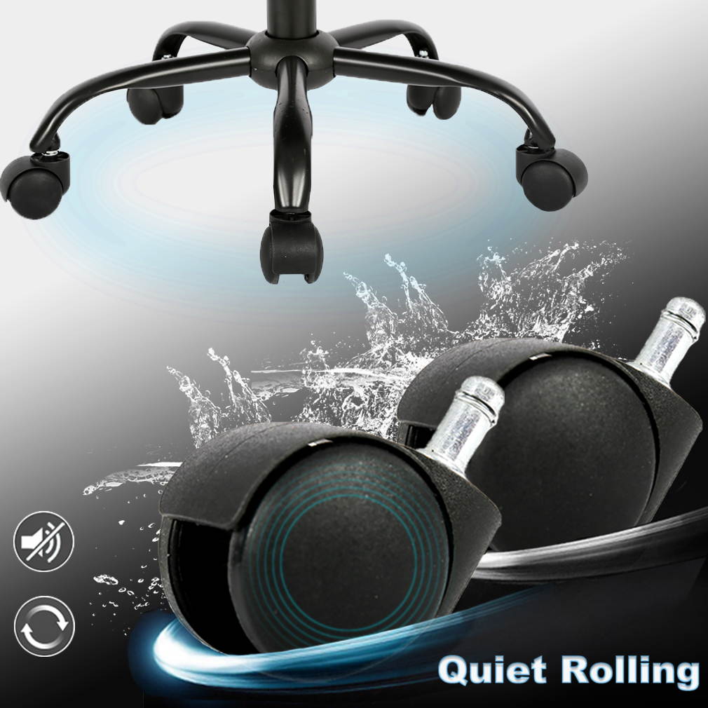 Set Of 4 Mid-Back Mesh Office Chair Computer Task Swivel Seat Ergonomic Chair