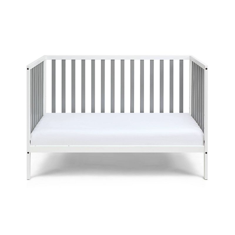 Suite Bebe Deux Remi Island Crib - White/Gray
