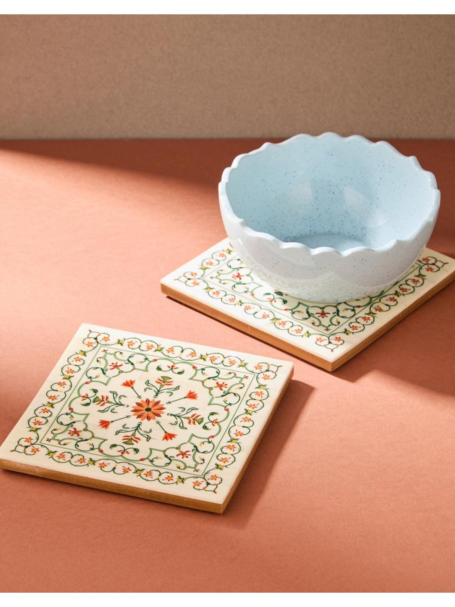 Ariana Yellow & White Cotton Kitchen Apron with Pocket