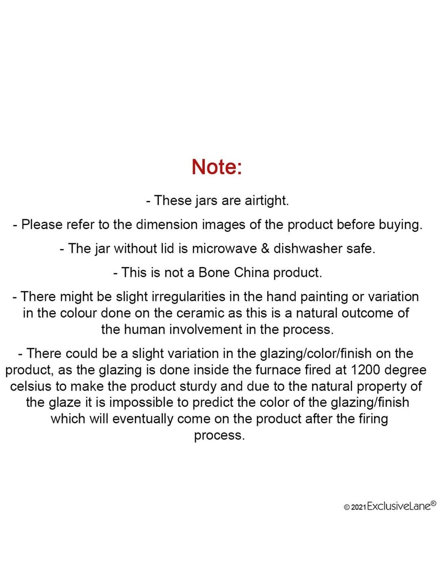 ExclusiveLane 'Shatranj Check' Hand-painted Jars & Containers (Airtight, Set of 2, 480 ML, 4.3 Inch)