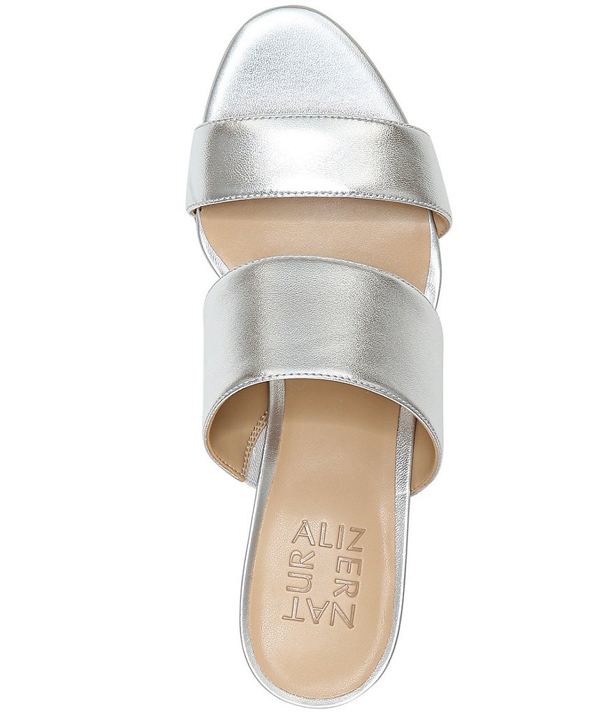 Naturalizer Tibby Banded Leather Dress Slide Sandals