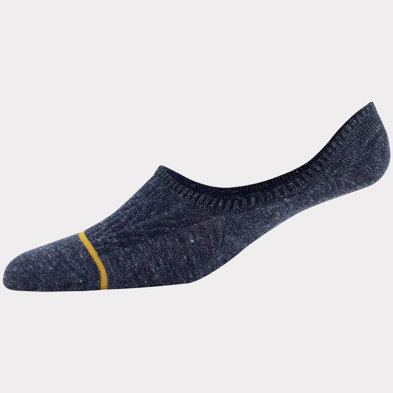 Signature Gold by GOLDTOE Men's Native Nomad Invisible Loafer Socks 2pk - Black/Peacoat 6-12.5