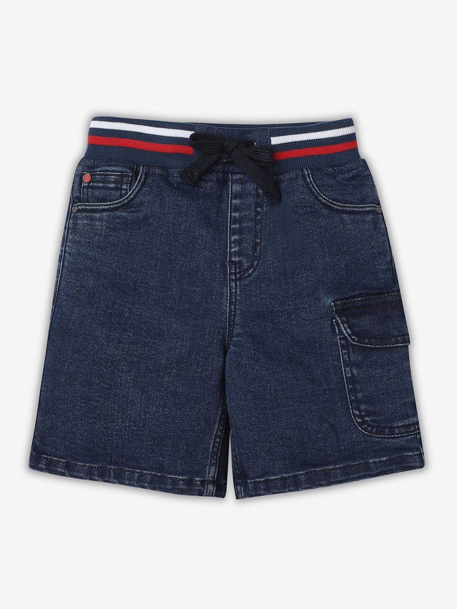 Ed-a-Mamma Boys Blue Solid Shorts